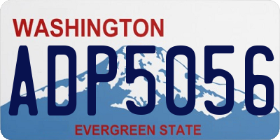 WA license plate ADP5056