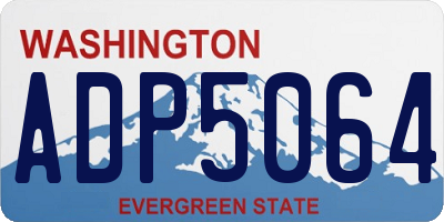 WA license plate ADP5064
