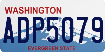 WA license plate ADP5079