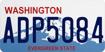 WA license plate ADP5084