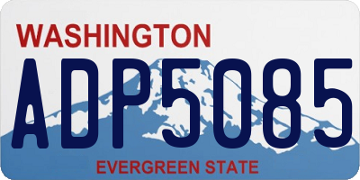 WA license plate ADP5085