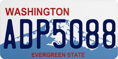 WA license plate ADP5088