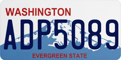 WA license plate ADP5089