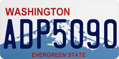 WA license plate ADP5090