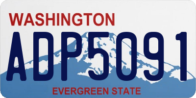 WA license plate ADP5091