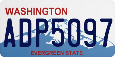 WA license plate ADP5097