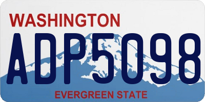 WA license plate ADP5098