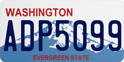 WA license plate ADP5099