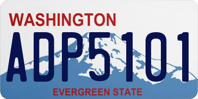 WA license plate ADP5101