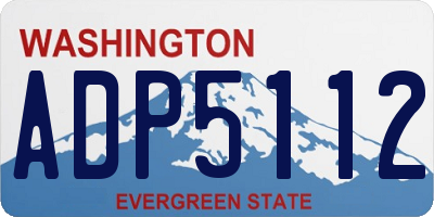 WA license plate ADP5112