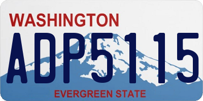 WA license plate ADP5115