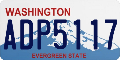 WA license plate ADP5117