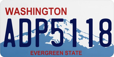 WA license plate ADP5118