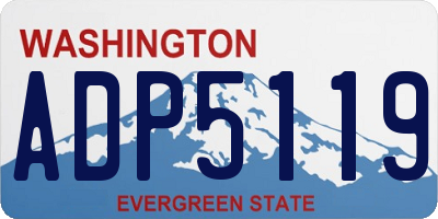 WA license plate ADP5119
