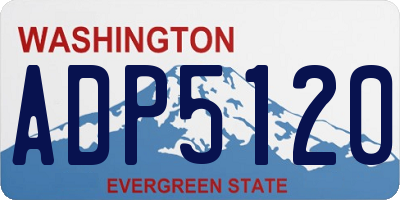 WA license plate ADP5120