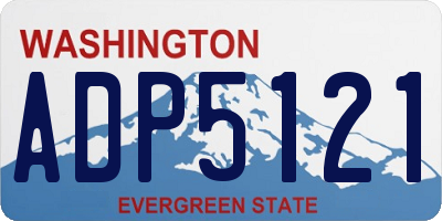 WA license plate ADP5121
