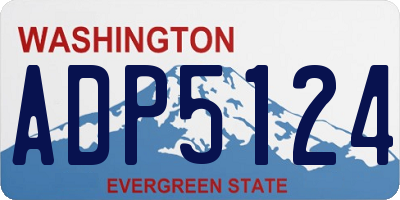WA license plate ADP5124
