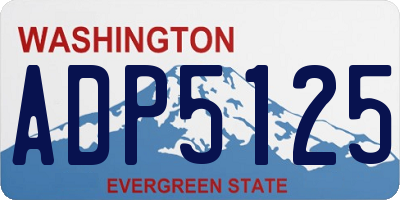 WA license plate ADP5125