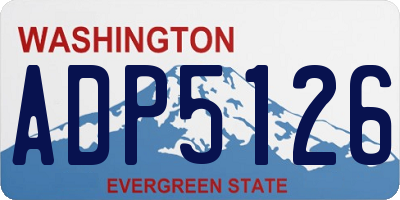 WA license plate ADP5126