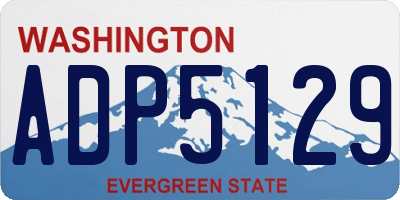 WA license plate ADP5129