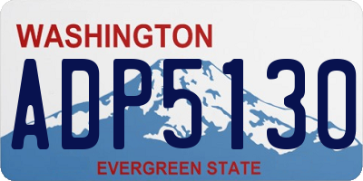 WA license plate ADP5130