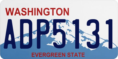 WA license plate ADP5131