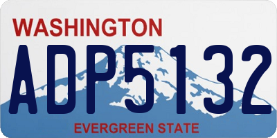 WA license plate ADP5132