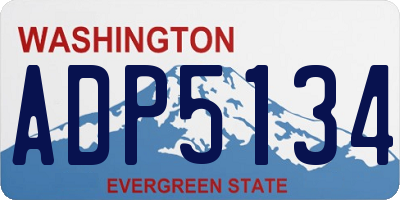 WA license plate ADP5134
