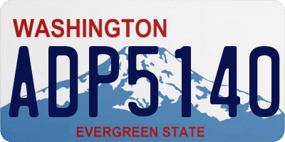 WA license plate ADP5140
