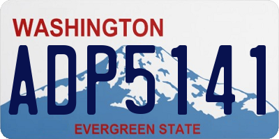 WA license plate ADP5141