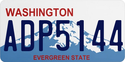 WA license plate ADP5144