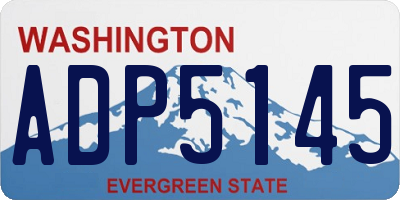 WA license plate ADP5145