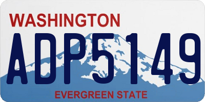WA license plate ADP5149
