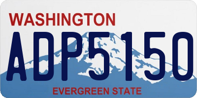 WA license plate ADP5150