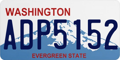 WA license plate ADP5152