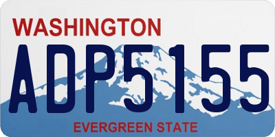 WA license plate ADP5155
