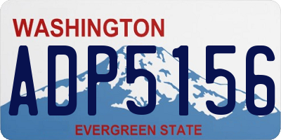 WA license plate ADP5156