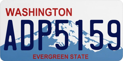 WA license plate ADP5159