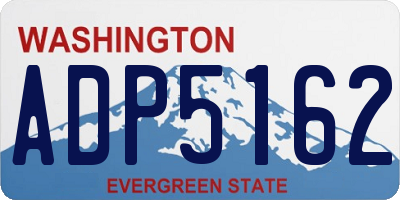WA license plate ADP5162