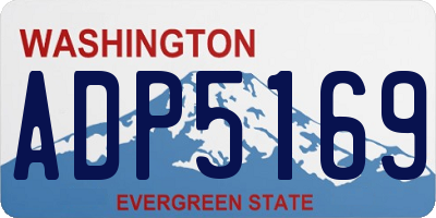 WA license plate ADP5169
