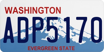 WA license plate ADP5170