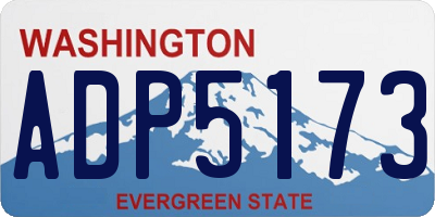 WA license plate ADP5173