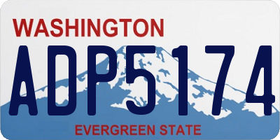 WA license plate ADP5174