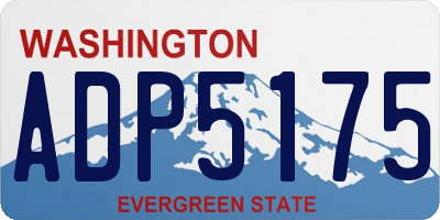 WA license plate ADP5175