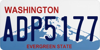WA license plate ADP5177