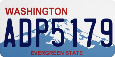 WA license plate ADP5179