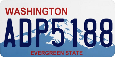 WA license plate ADP5188