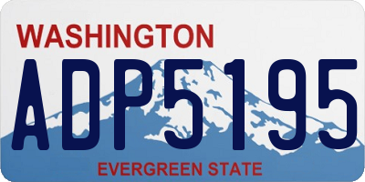 WA license plate ADP5195