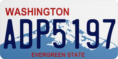 WA license plate ADP5197