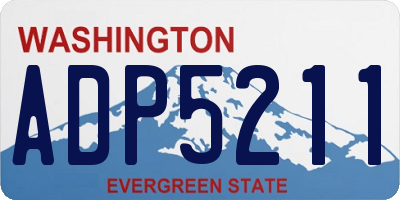 WA license plate ADP5211